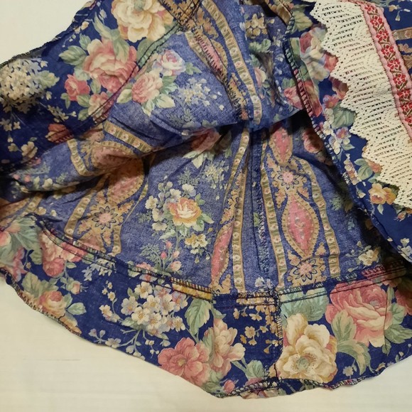 Vintage Palmetto's Girls Floral Lace Skirt OS - Picture 4 of 5